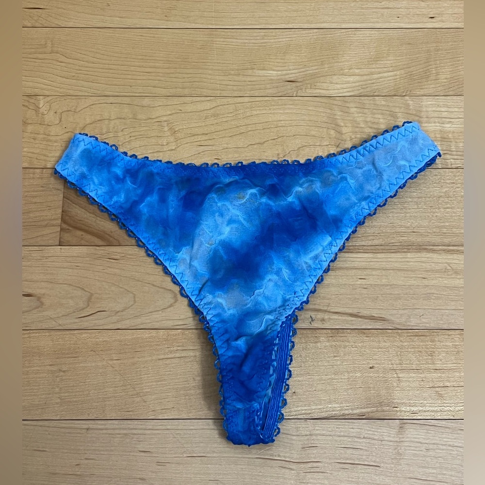 Planet Lingerie Y2K Thong Panties with lace up bow Medium Size Medium